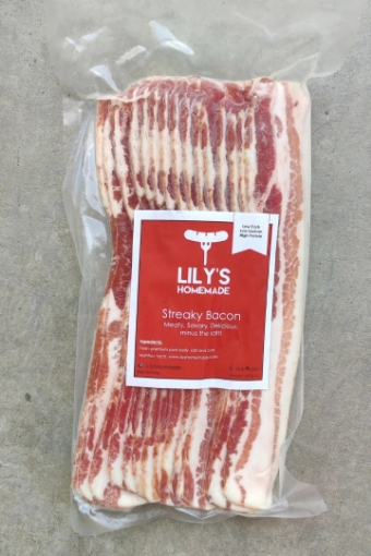 Picture of Lily's Homemade Smoked Streaky Bacon 500g+-