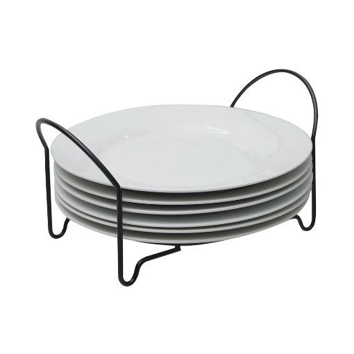 Picture of 6pcs Dinner Plate Set With Rack [SET]